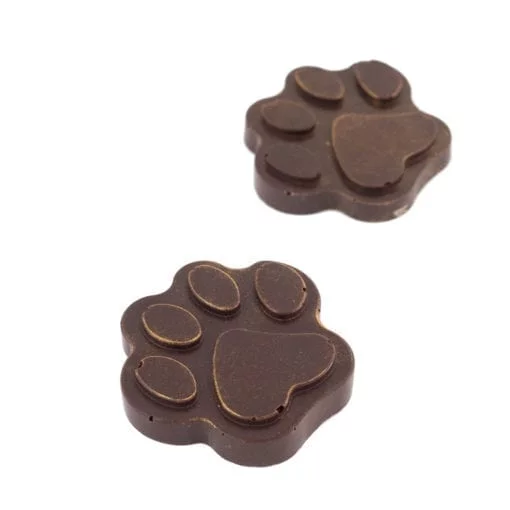 Pattes d'animaux (chien) en chocolat de qualité