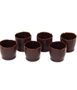 Verres à shooters en chocolat